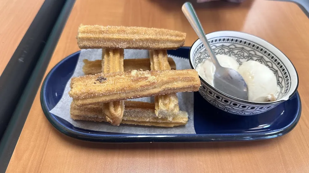 Churros with Ice Cream