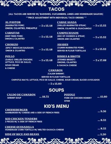 Sabor Puebla Taqueria & Cafe Menu image 3