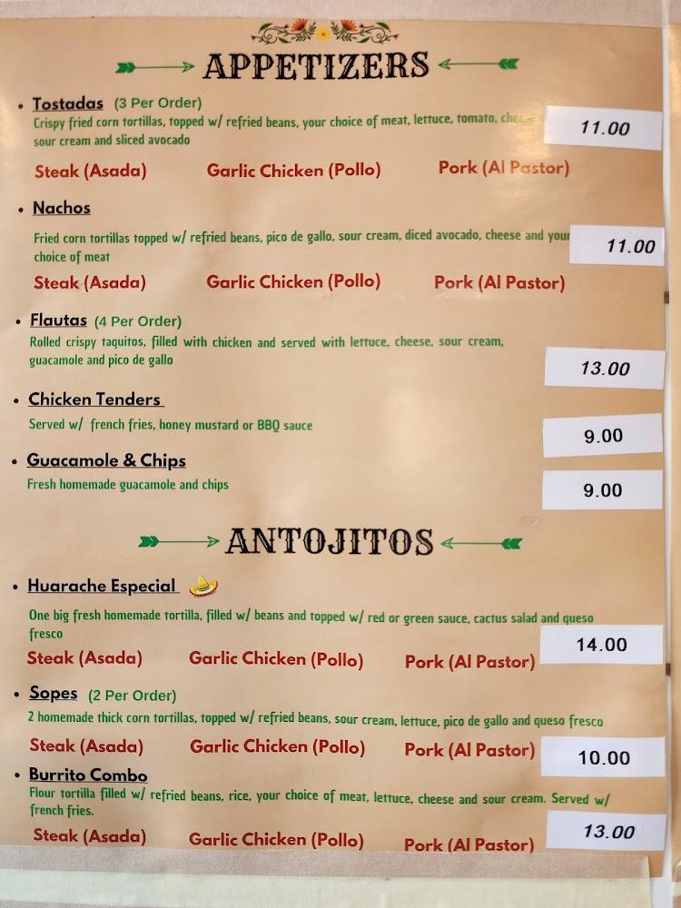 Sabor Puebla Taqueria & Cafe Menu image 4